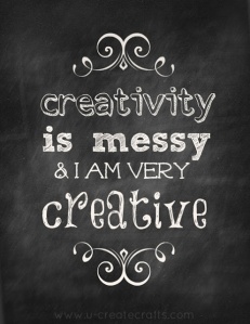 creativity is messy printable